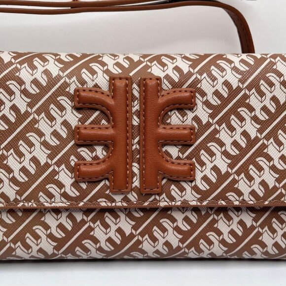 NWT JW PEI FEI FLAP MONOGRAM 2 IN 1 WALLET SHOULDER BAG IN BROWN - OS - Picture 5 of 9